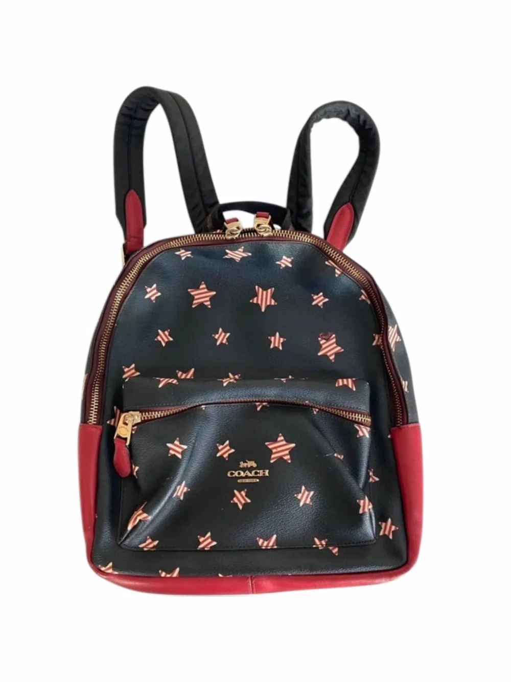 Rare Vintage Coach Charlie Backpack Americana Star Print